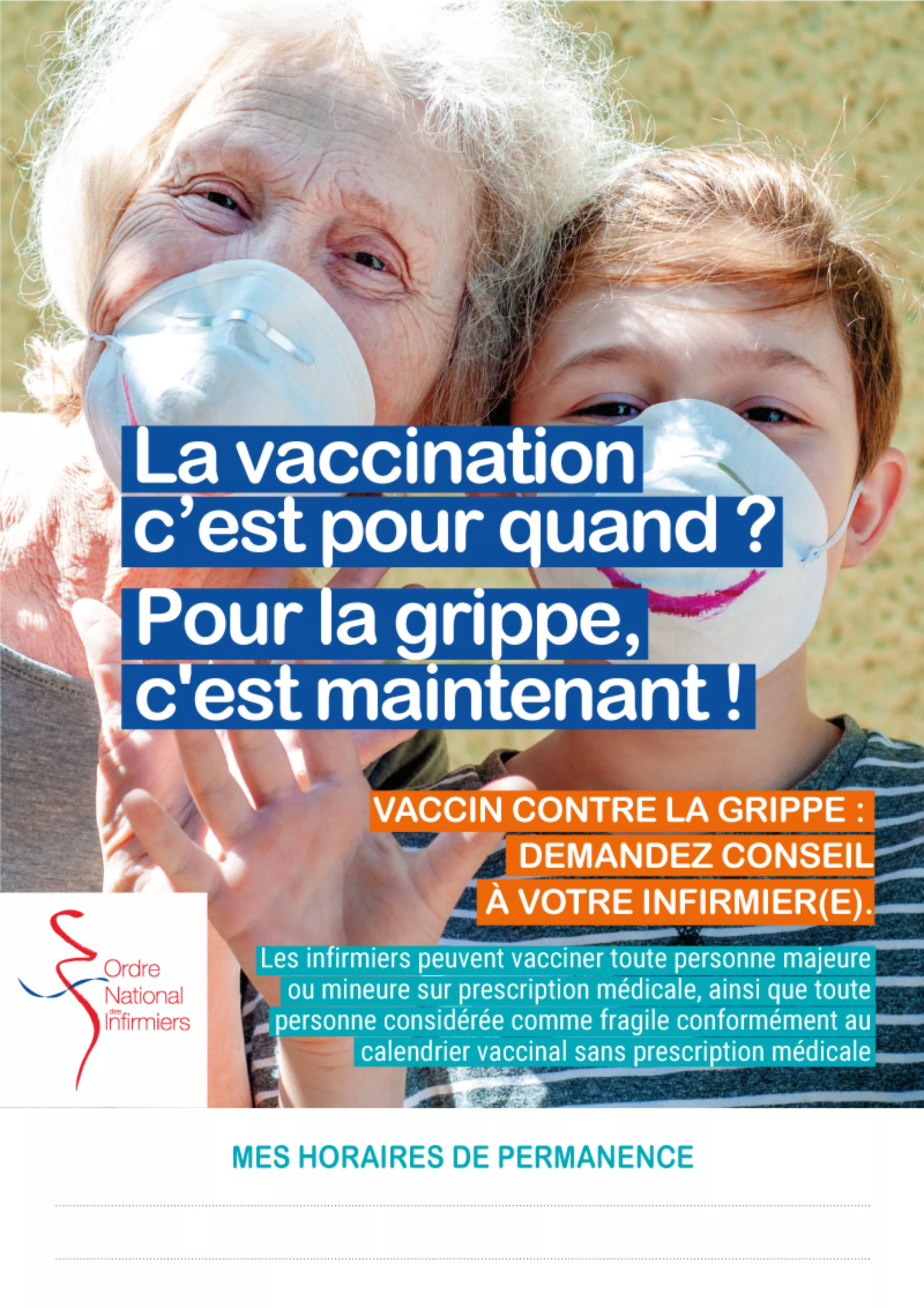 En tant que patient mon infirmier peut me vacciner contre la grippe