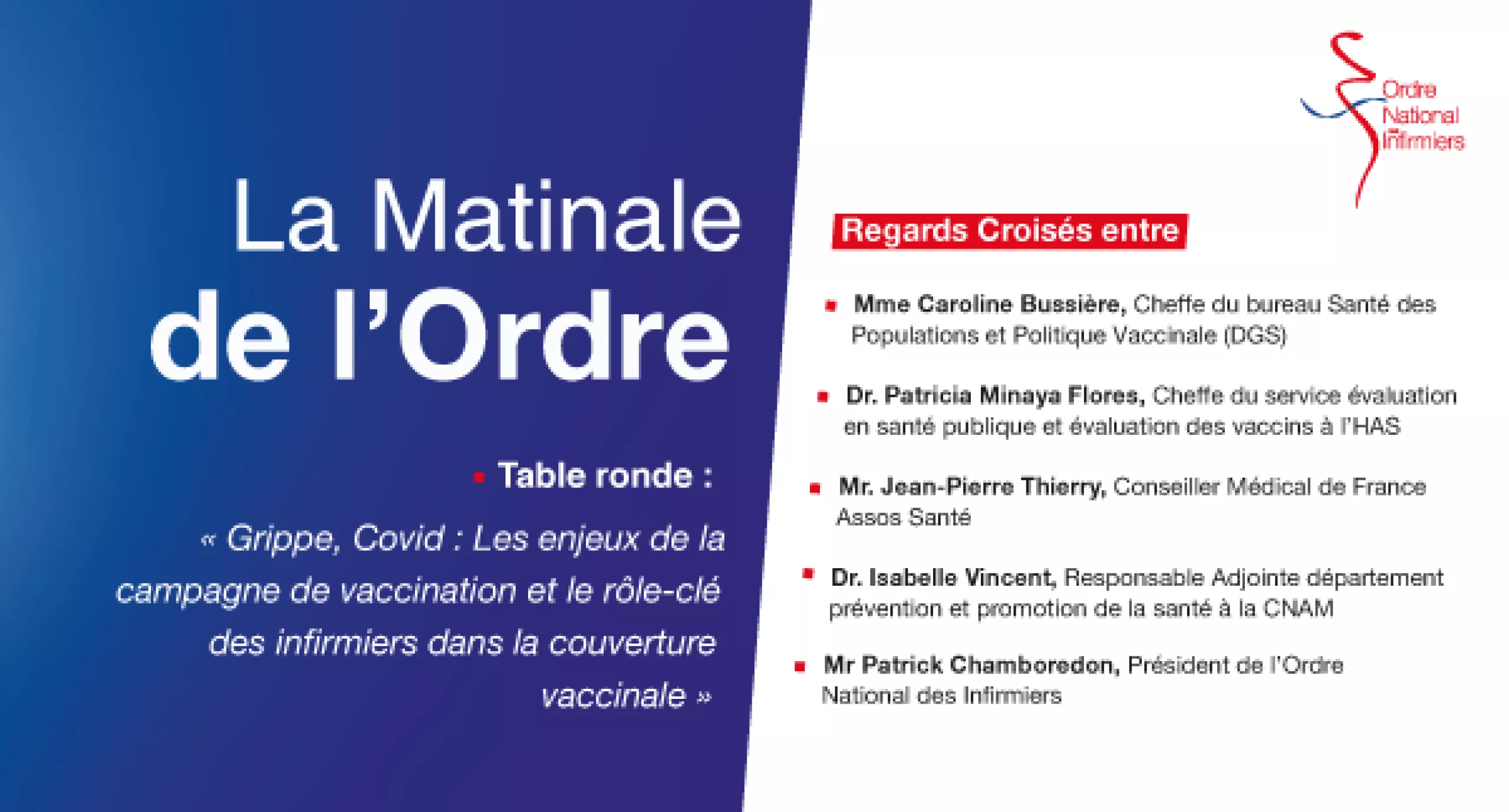 Visuel annonce Matinale de l'Ordre 19ème