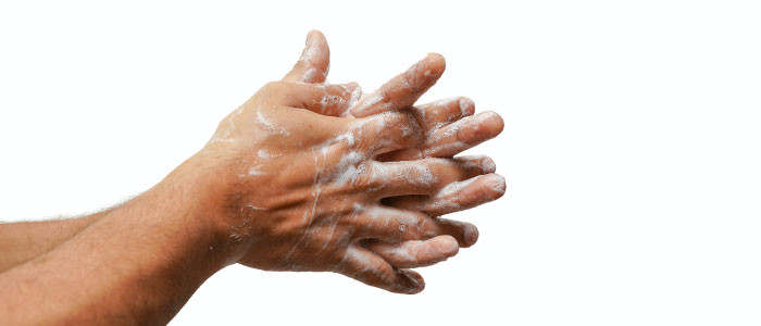 Bannière d'article : lavage de mains