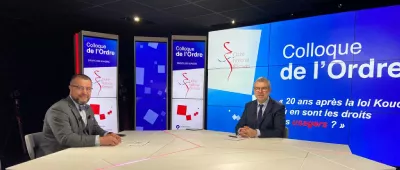 Professeur F. Vialla et M. Patrick Chamboredon au colloque "Droits des Usagers"