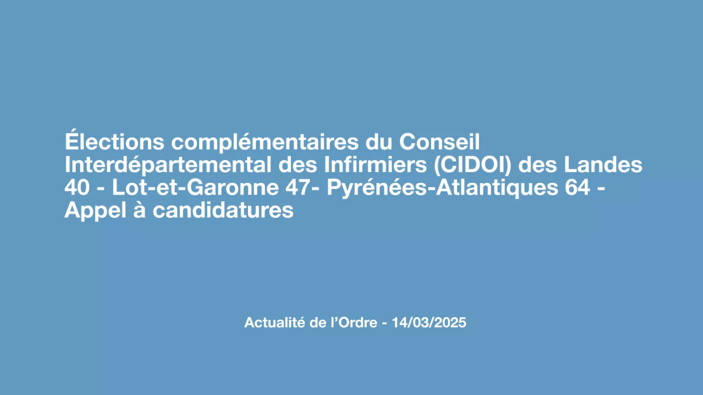elections complémentaires