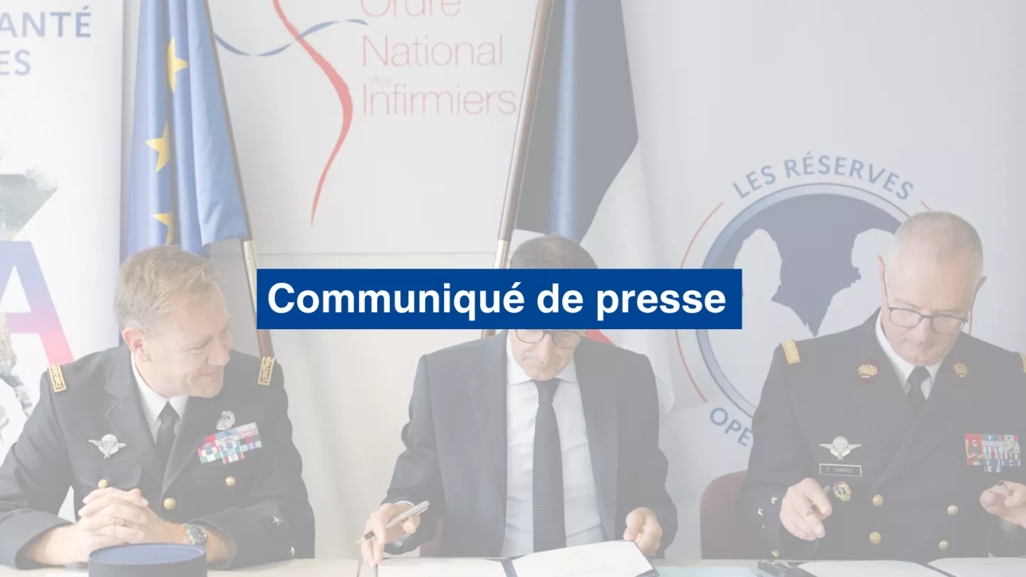 L’Ordre national des infirmiers signe une charte pour soutenir l’engagement des infirmières et infirmiers dans la réserve opérationnelle
