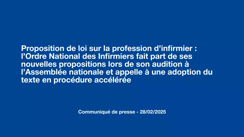 Communiqué de presse 28 février 2025