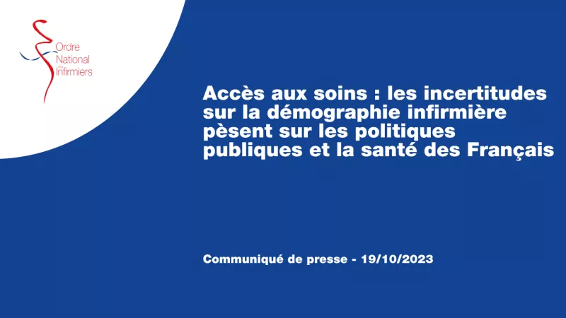 Accès aux soins : les incertitudes sur la démographie infirmière pèsent sur les politiques publiques et la santé des Français