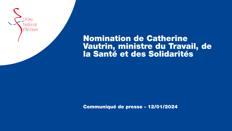 Nomination de Catherine Vautrin, ministre du Travail, de la Santé et des Solidarités 