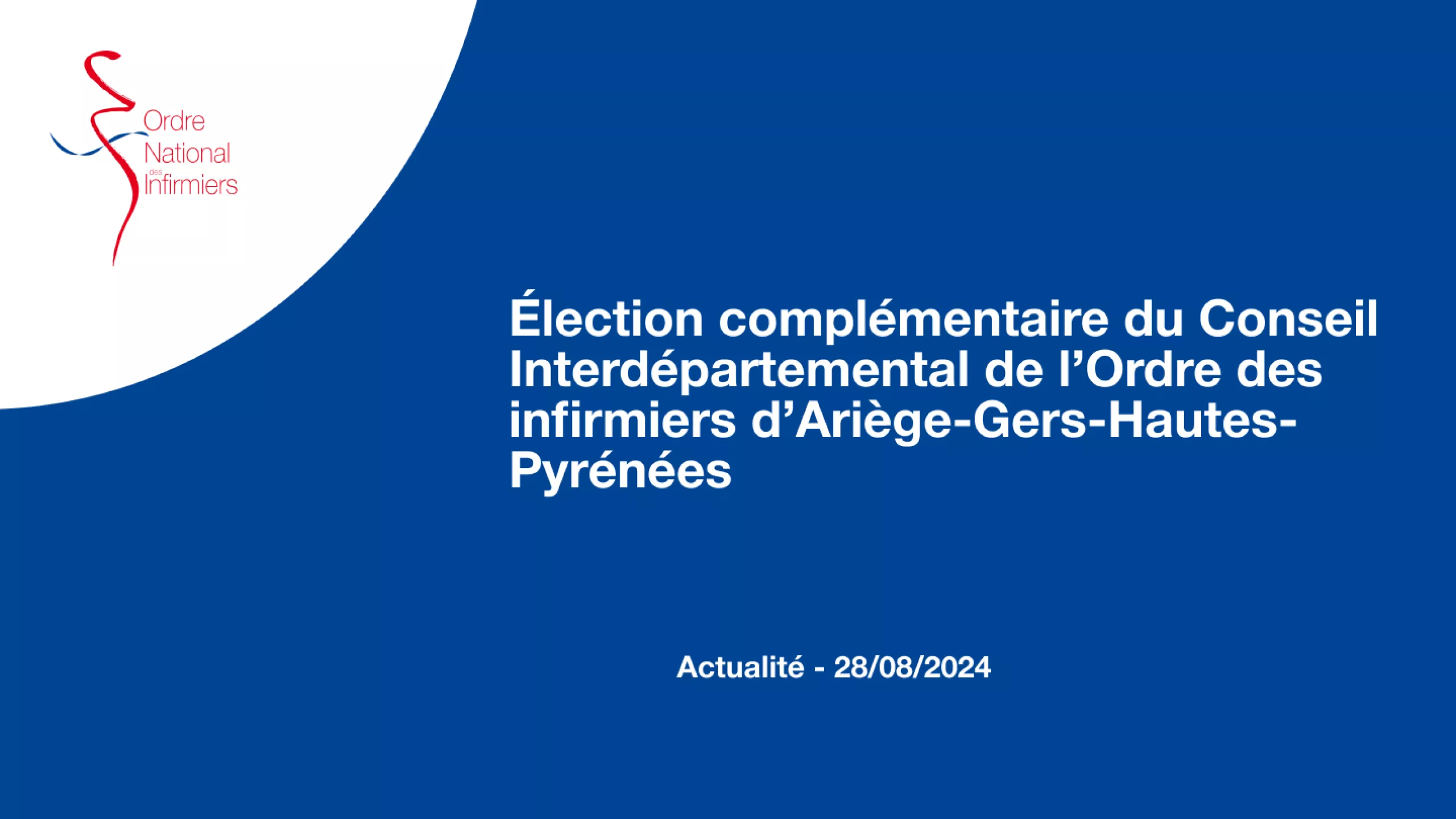 Annonce élection