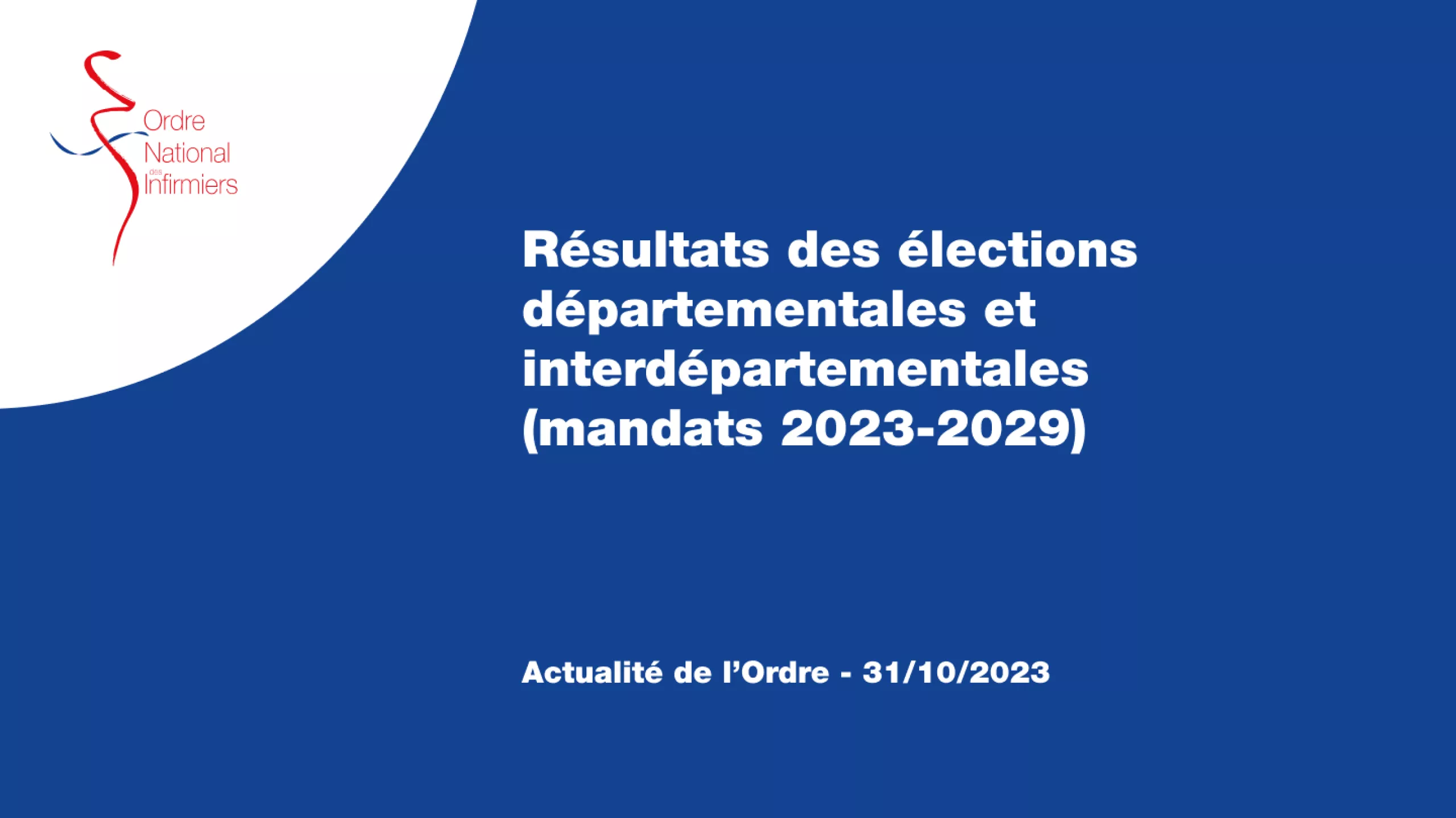 Résultats des élections départementales et interdépartementales (mandats 2023-2029)