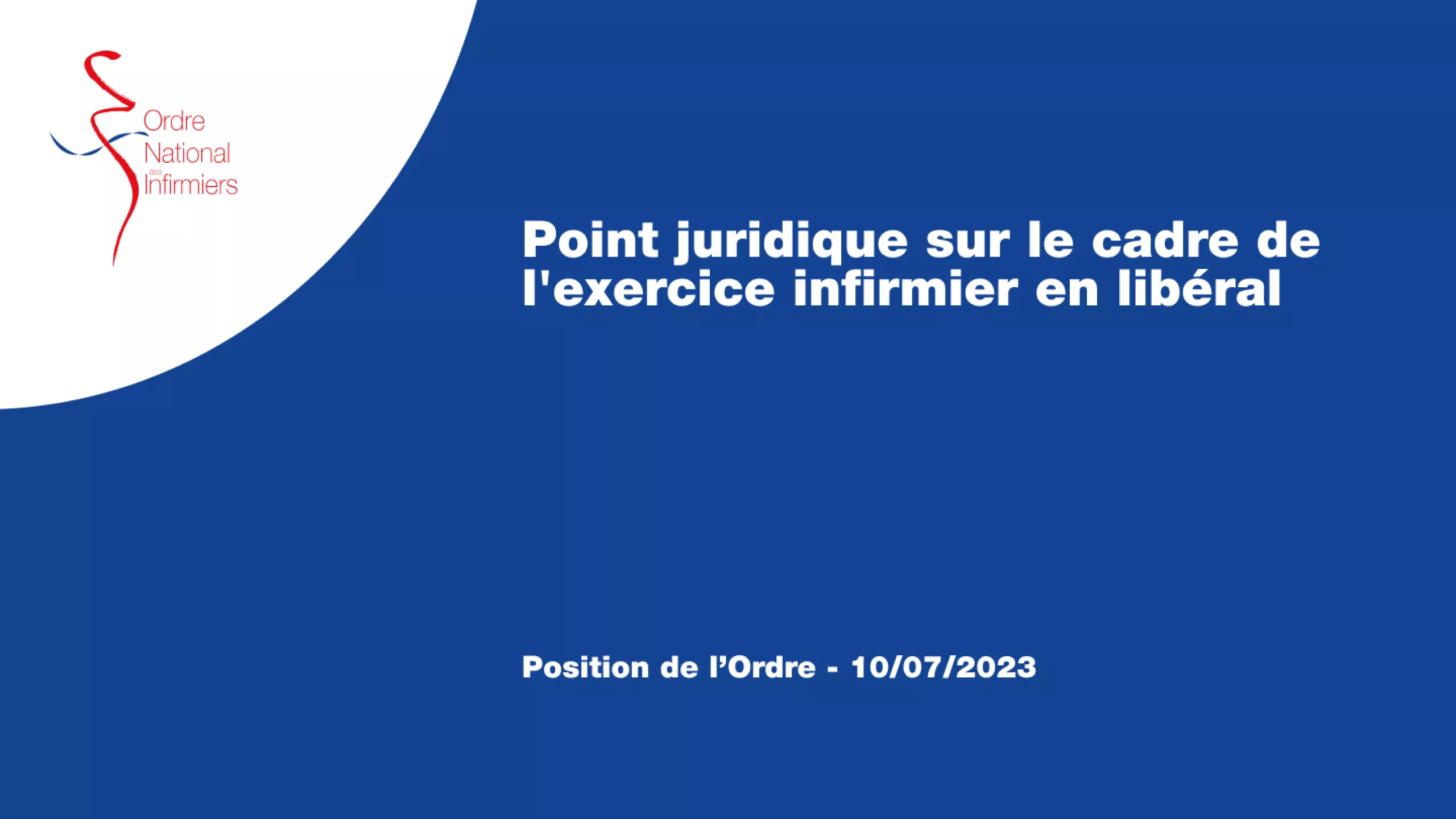 Point juridique sur le cadre de l'exercice infirmier en libéral