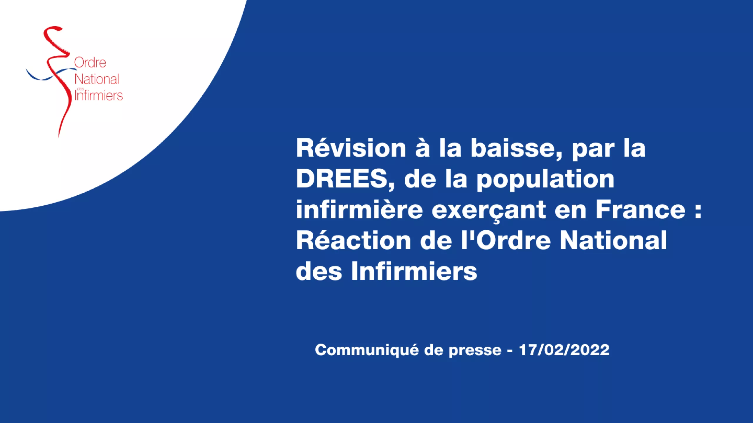 baisse du nombre d'infirmiers