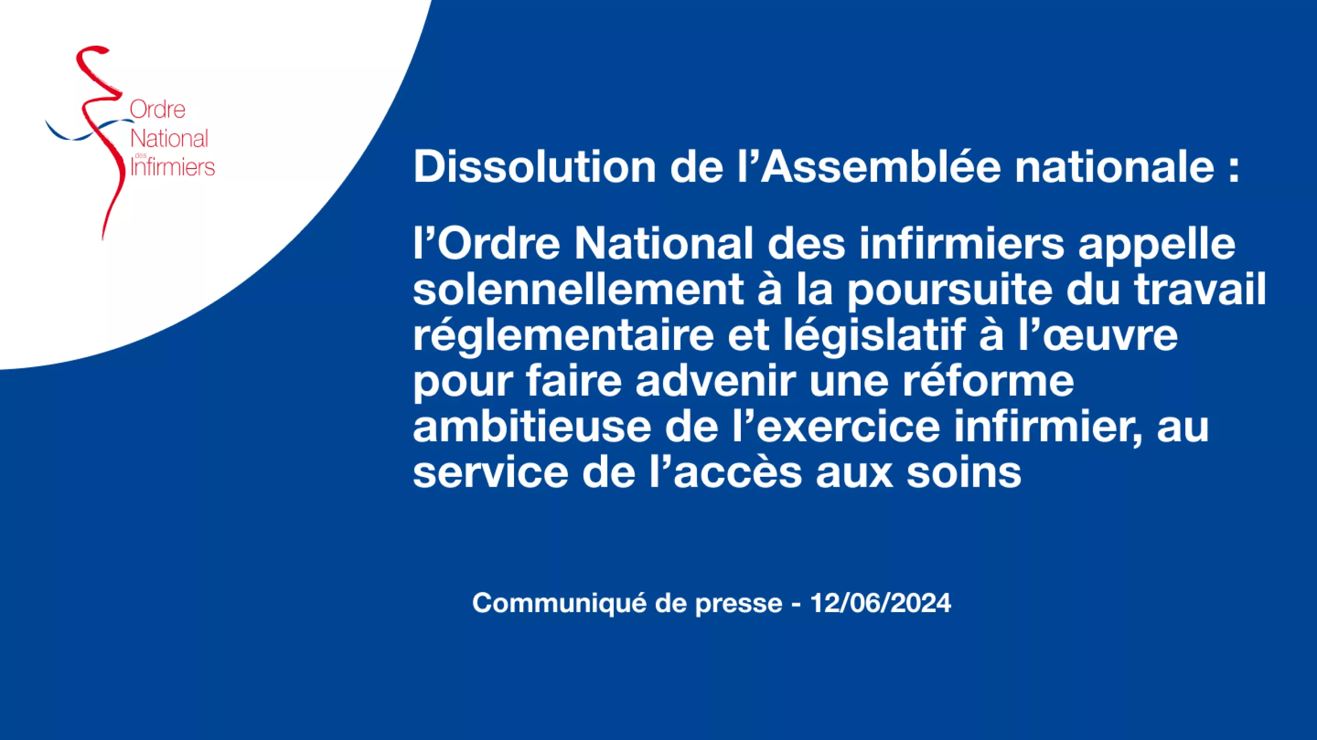 communiqué de presse
