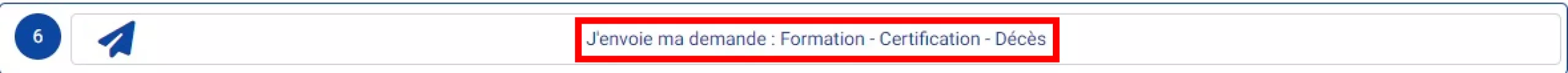 Envoyer la demande