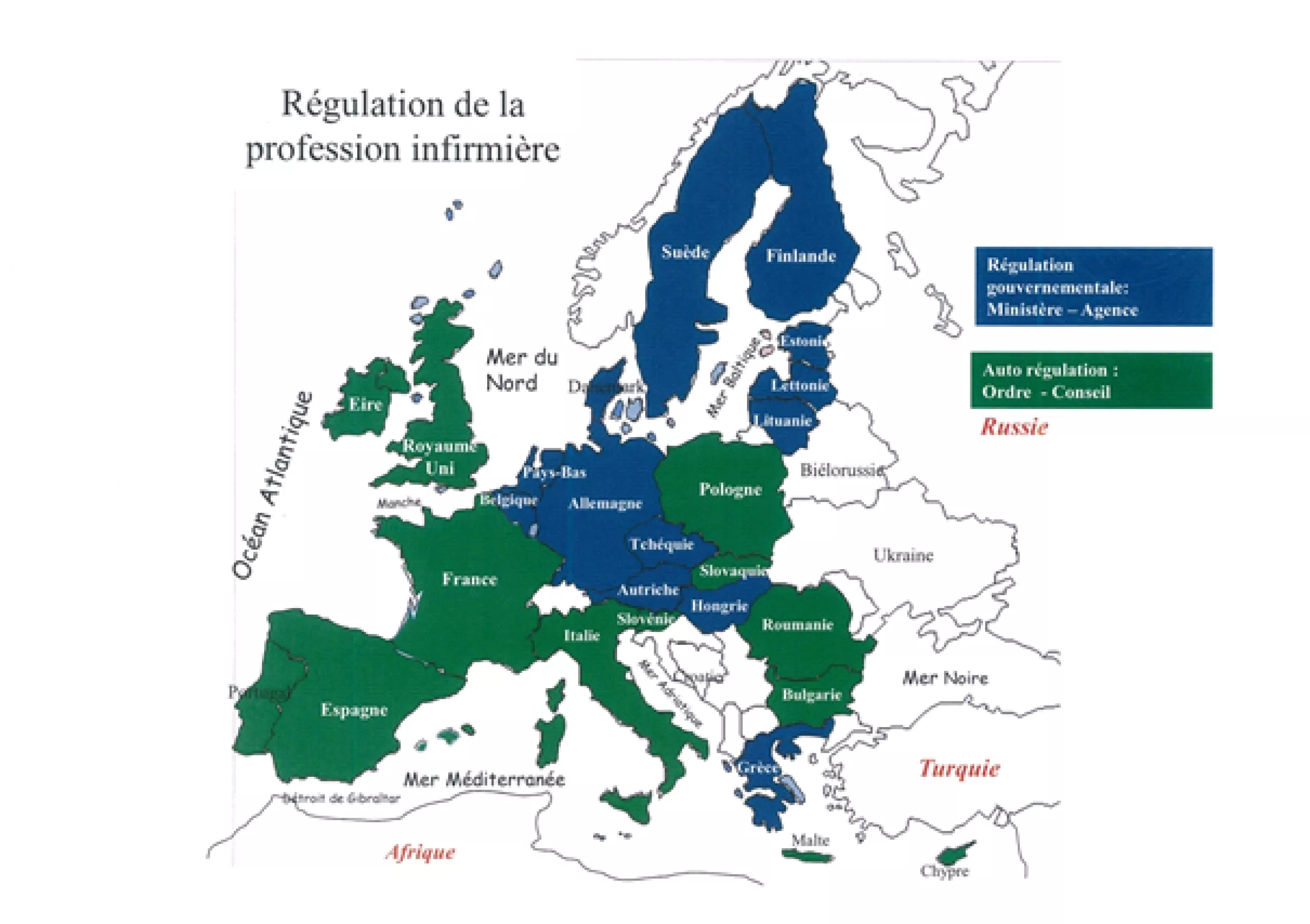 Régulation de la profession infirmière