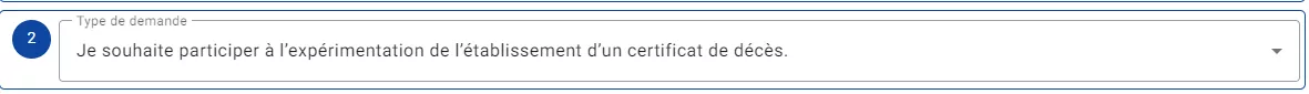 Je souhaite participer à l’expérimentation de l’établissement d’un certificat de décès